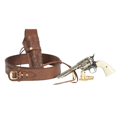 Western Justice .38 Cal. Cartridge Loops Gun Belt - Leather