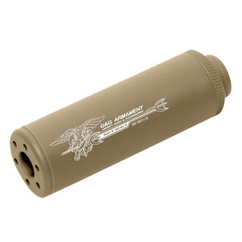 G&G SS-100 14mm CW Mock Suppressor - Desert Tan