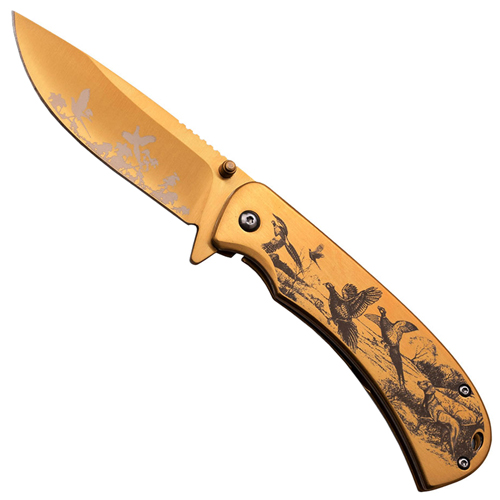 Masters Collection Laser Artwork Folding Knife