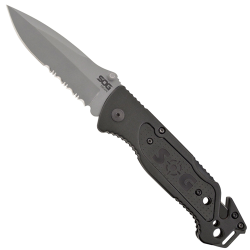 Escape Half Serrated Edge Folding Knife