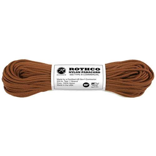Nylon Paracord Type III 550 LB 100 Feet