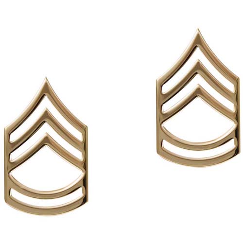 Sergeant First Class Polished Insignia Pin