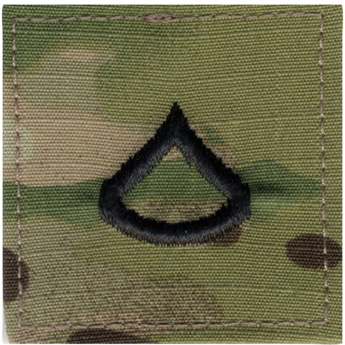 Official U.S. Made Embroidered Rank Private 1St Class Insignia