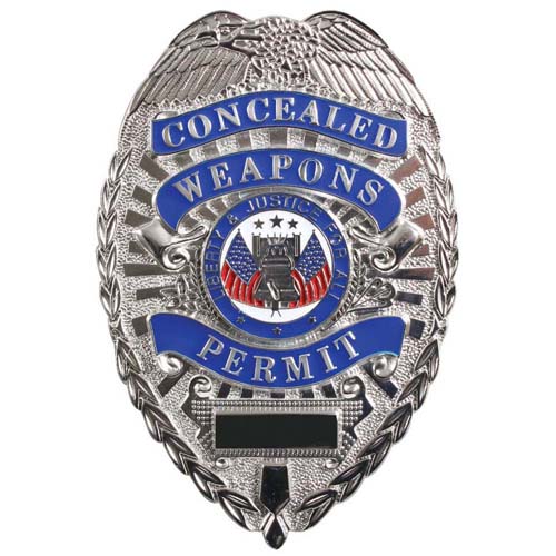 Deluxe Concealed Weapons Permit Badger