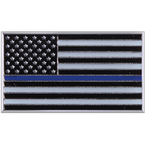 Thin Blue Line Flag Pin