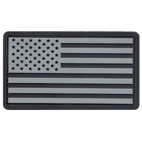 PVC US Flag Patch With Hook Back