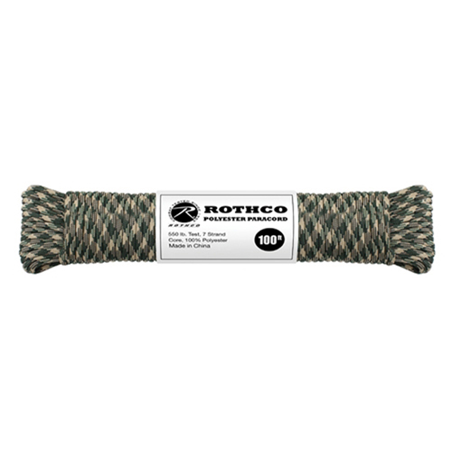 100 Feet Camo Polyester Paracord