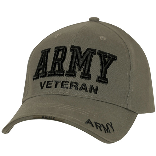 Deluxe Low Profile Military Branch Veteran Cap