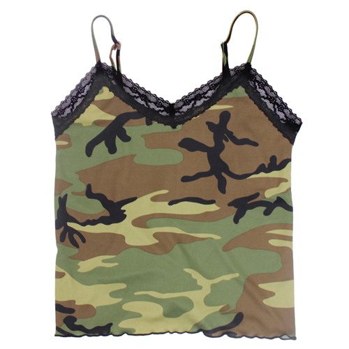 Women's Lace Trimmed Camo Camisole