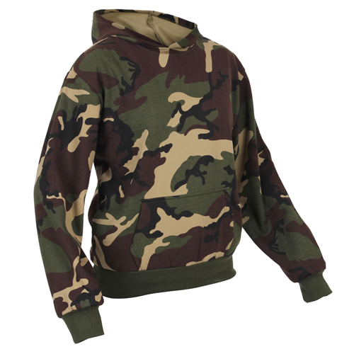 Kids Camo Pullover Hooded Sweatshirt
