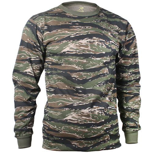 Mens Long Sleeve Camo T-Shirt