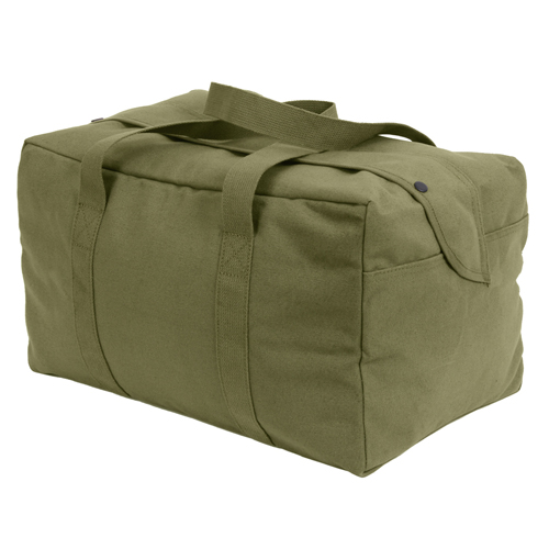 Canvas Small Parachute Black Cargo Bag