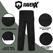 Raven X RipstopOps Work Pants with Knee Pad