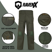 Raven X RipstopOps Work Pants with Knee Pad