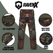 Raven X RipstopOps Work Pants with Knee Pad