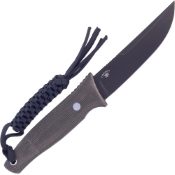 Discover the Tamashii Fixed Knife with a Brown Canvas Micarta Handle for a perfect combination of aesthetics and performance. Available exclusively at BuyCamouflage.com.