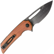 Odium Folding Knife - Cuibourtia Wood Handle