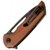 Odium Folding Knife - Cuibourtia Wood Handle