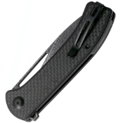 Riffle Damascus Flipper Folding Knife