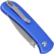 Pick the Qubit Folding Knife with a Bright Blue Aluminum Handle, a stylish choice for outdoor enthusiasts. Explore the diverse range at Camouflage.ca for top-tier gear. 