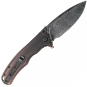 Praxis Damascus Folding Knife