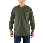 Carhartt Flame Resistant Force Cotton Long-Sleeve Henley