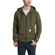 Carhartt Force Cotton Delmont Zip Front Hoodie
