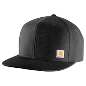 Firm Duck Flat Brim Cap -  Black