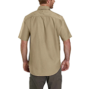Rugged Flex Relaxed Fit Midweight Canvas Short-Sleeve Shirt