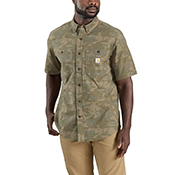 Rugged Flex Relaxed Fit Midweight Canvas Short-Sleeve Shirt