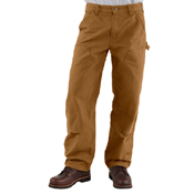 Loose Fit Washed Duck Double-Front  Utility Work Pant
