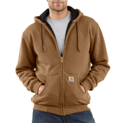Thermal Lined Zip Front Hooded Sweatshirt