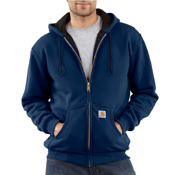 Thermal Lined Zip Front Hooded Sweatshirt
