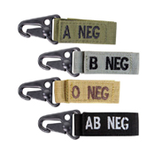 Blood Type Key Chain 4pcs/Pack