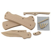 Nathans Softwood Lockback Folder Knife Kit