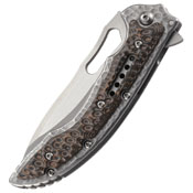 Ikoma Fossil Drop Point Blade Folding Knife
