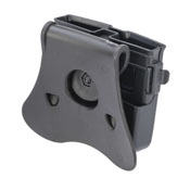 Universal Double Magazine Pouch - Black - Fits 9mm/.40/.45 Caliber