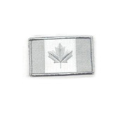 Medium Winter Grey Canada 3 x 1 3/4 Inch Patch Hook and Loop Backing