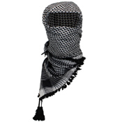 Keffiyeh Tactical Scarf - Black/White Checker
