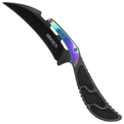 Wartech 8' Hawkbill Sheath Knife /w Gold Accent