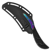 Wartech 8' Hawkbill Sheath Knife /w Gold Accent