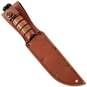 Full-Size Brown Leather Sheath for 7 Inch Long Blade Knife