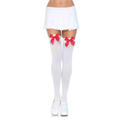 Kay Opaque Thigh Highs W-Bow