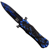 Dark Side 4.75 Inch Closed Flame Graphic Folding Knife