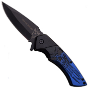 Dark Side Blades 2 Tone Aluminum Handle Folding Knife