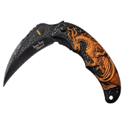 Dark Side Blades Dragon Art Handle Folding Knife