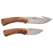 Elk Ridge Fine Edge Fixed Blade Knife Set of Two w/ Sheath