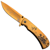 Masters Collection Laser Etch Artwork Blade Folding Knife