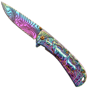 Masters Collection Titanium Coated Blade Folding Knife