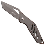 Grey Tinite Coated Manual Folding Knife